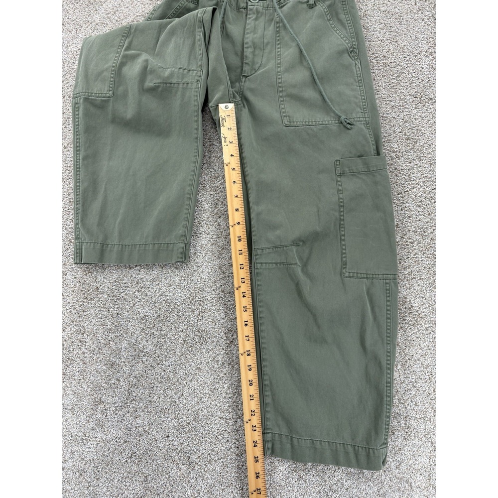 Pistola Sabrina Curved Utility Pants in Meadow Women's 27 Green Barrel Leg Twill - Picture 9 of 11